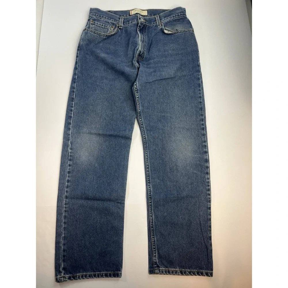 Levi's 505 Jeans 32x31 Straight Fit Medium Wash Denim Y2K Classic Style